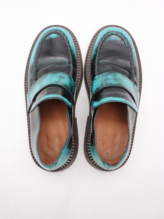 Marsèll Zucca Black Blue Leather Loafers Men\'s EU 43 EU Slip On Loafers Italy main image 5